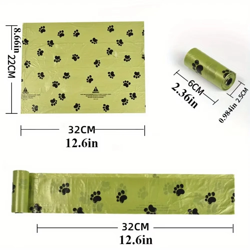 Bolsas gruesas para excrementos de perros, bolsa de basura a prueba de fugas para mascotas, para caminar al aire libre, 120 Uds./240 Uds.