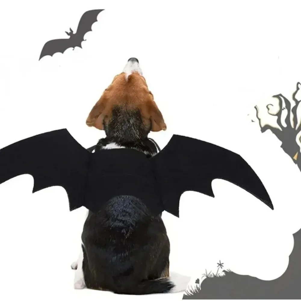 Disfraces para perros, ropa de Halloween para gatos, ropa para mascotas, alas de murciélago, estilo campana, ropa navideña para perros, suéter para perros grandes - imagen 2