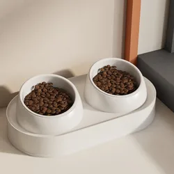 Cuenco doble antideslizante para gatos y perros - acero inoxidable