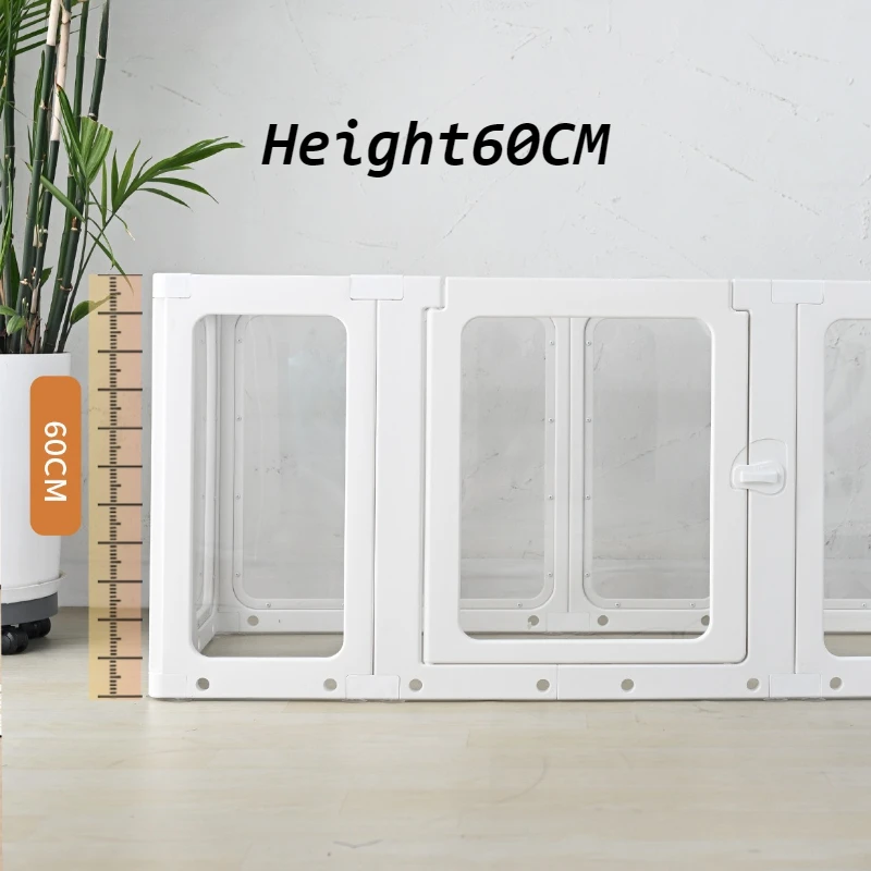 Parque infantil transparente para perros, accesorios de valla de seguridad para cachorros y perros, recinto de barrera para mascotas, cama para mascotas de interior, suministros para cajas de bebés - imagen 3