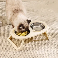 Cuenco elevado doble para gatos y perros – Antiderrames