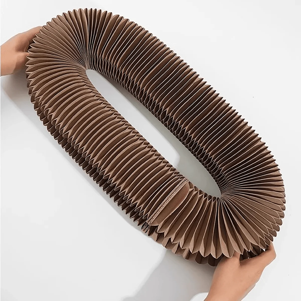 Rascador plegable para gatos con campana y hierba gatera, juguete de cartón multinivel para gatitos, sacapuntas de garra duradero - imagen 4