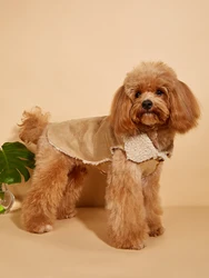 Chaqueta con forro polar suave para perros y gatos