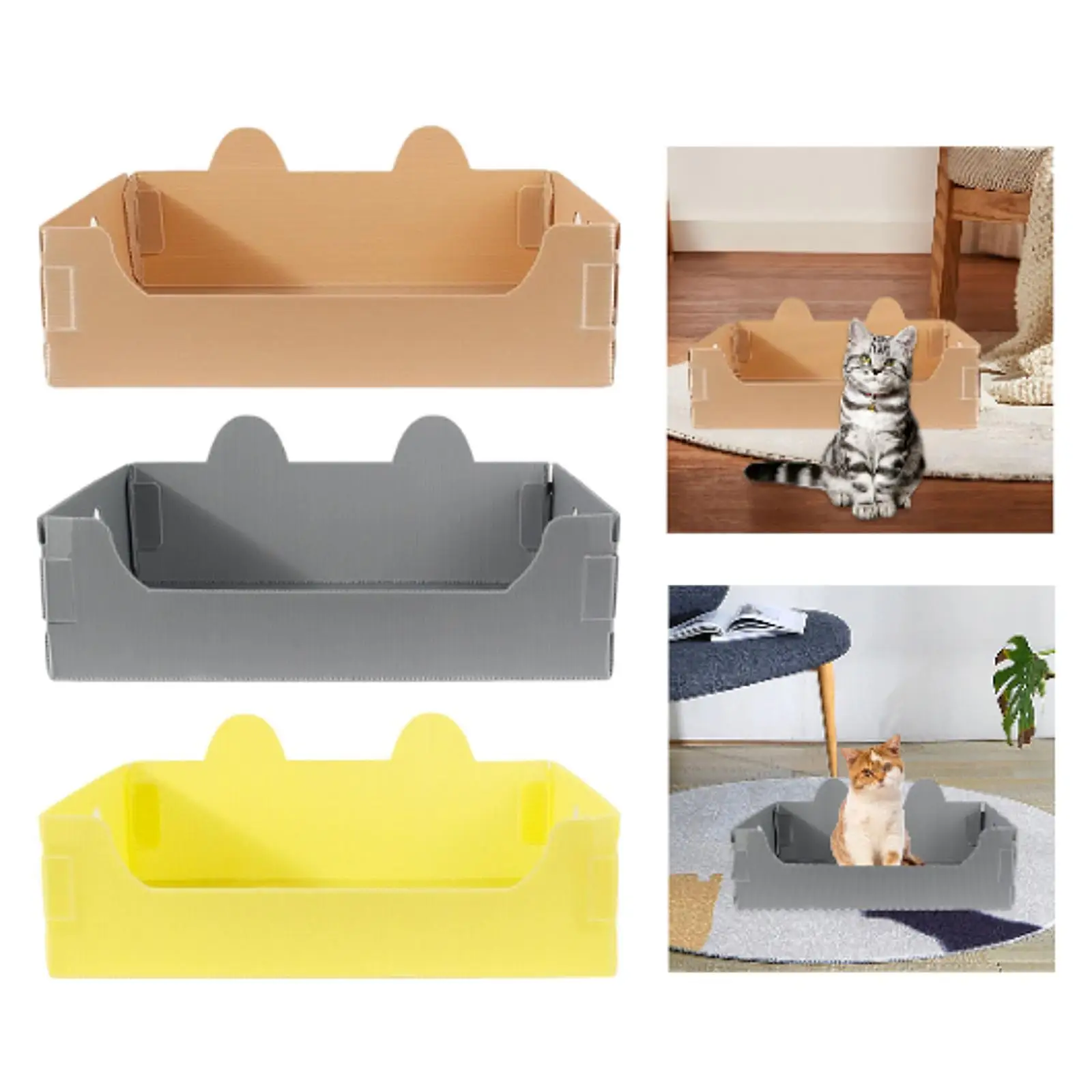 Cat Litter Box Cute Open Cats Litter Box Tray for Small Animals Bunny