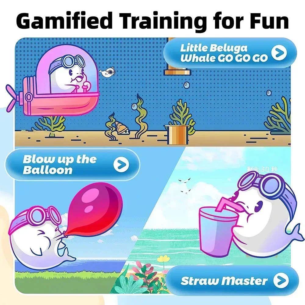 Entrenador de respiración con manómetro eléctrico para expansor de pulmón, terapia de entrenamiento muscular respiratorio, expiratorio inspirador - imagen 4