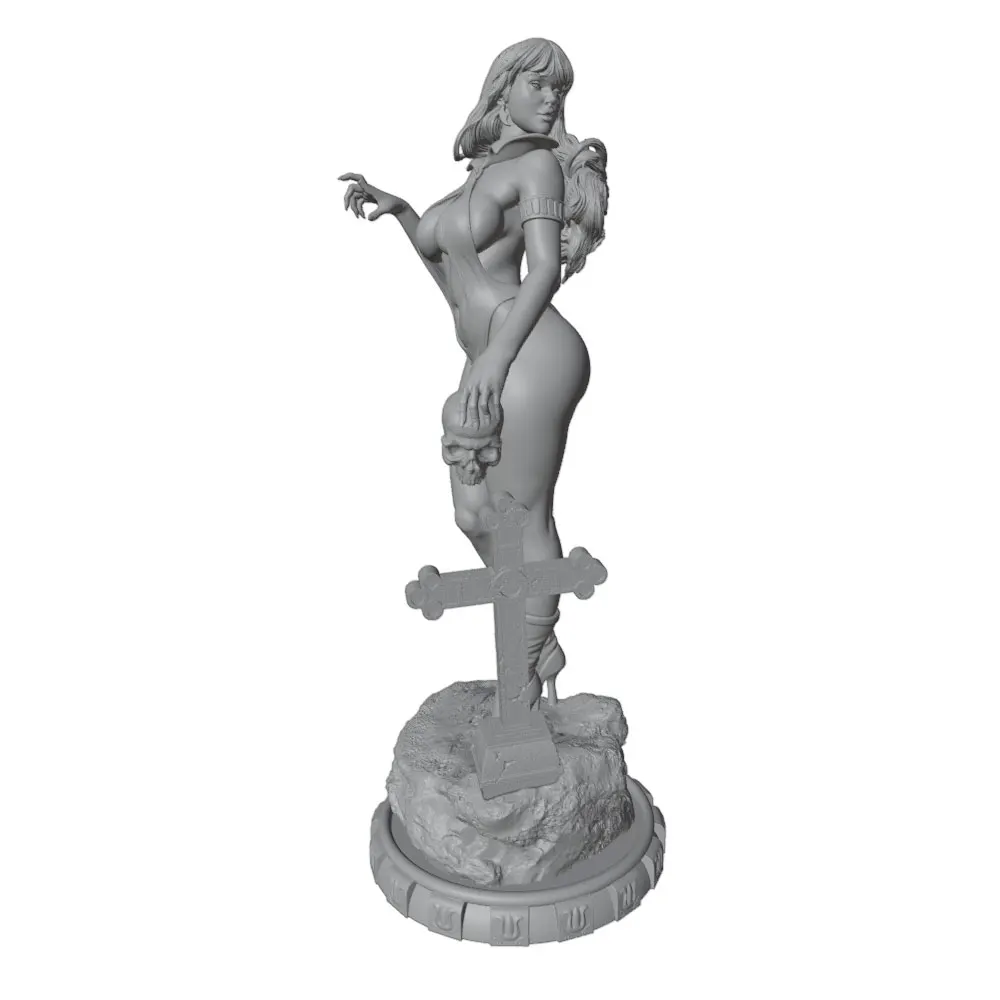 Figura anime GK 3D sin montar ni pintar – Miniatura decorativa 1/24 - imagen 2