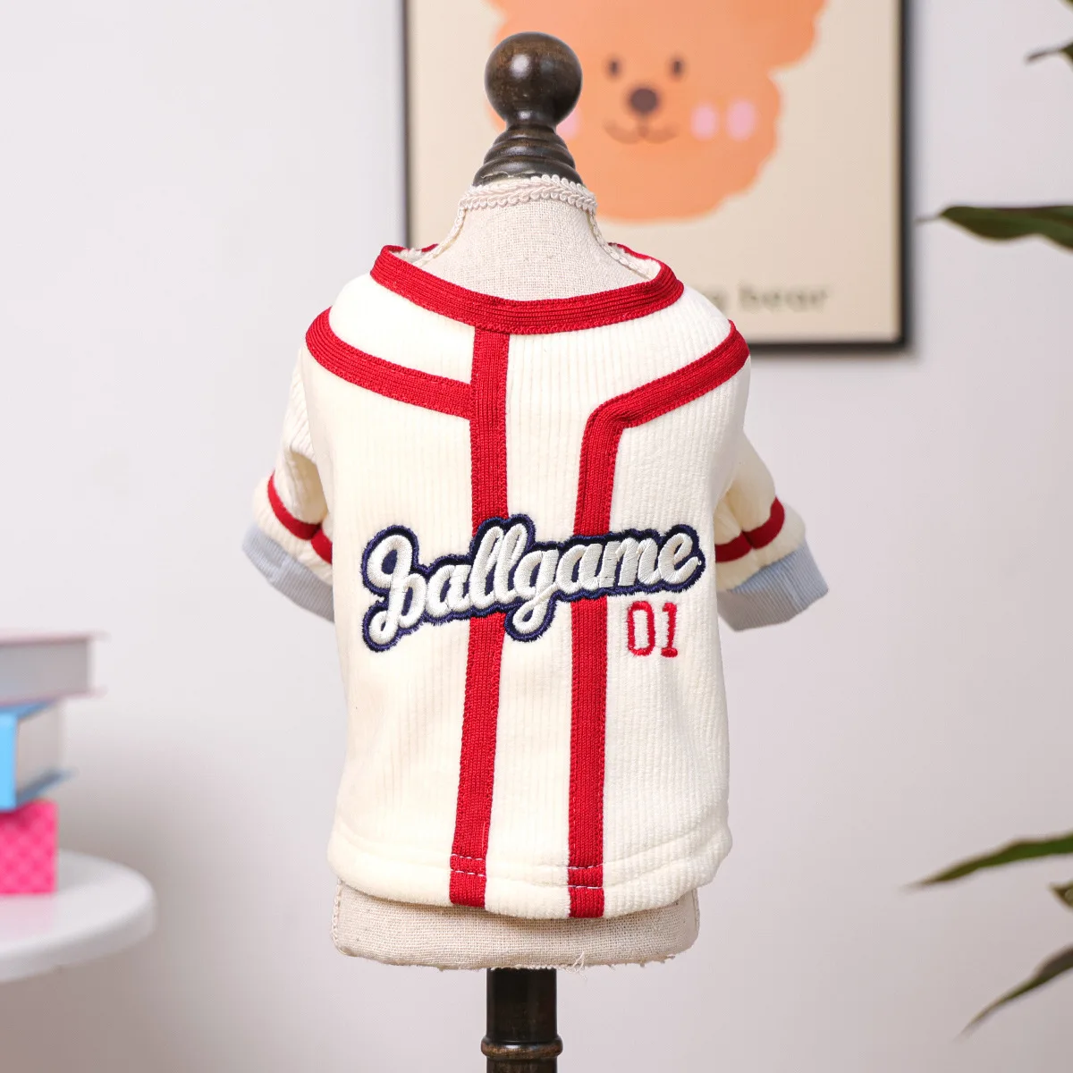 Sudadera con capucha bordada para perros pequeños y cachorros - imagen 3