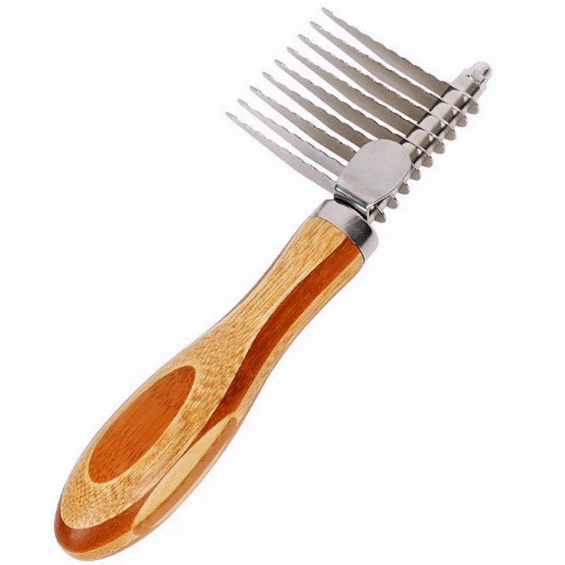 Side knife pet comb