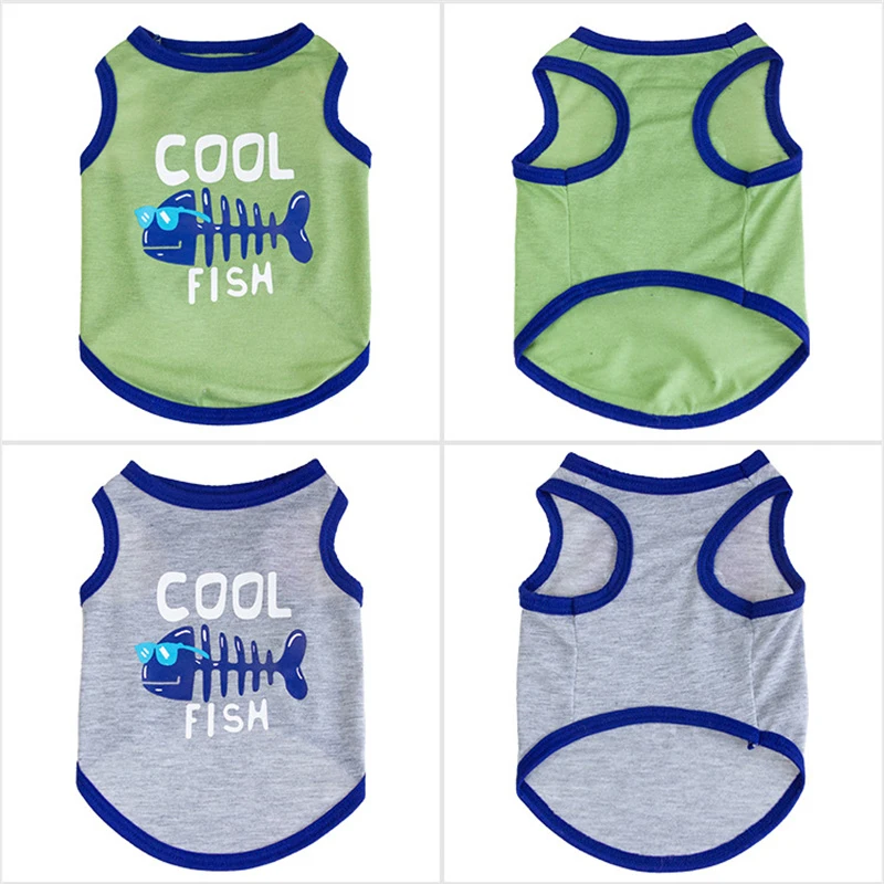 Chaleco de algodón para mascotas, ropa de verano para perros pequeños, Yorkshire Terrier, Chihuahua - imagen 3