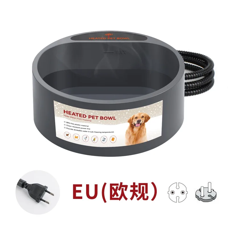 Cuenco de agua calentada para interiores y exteriores para mascotas, dispensadores de agua de temperatura constante, plato de comida inteligente para perros, suministros de alimentación para mascotas, accesorios - imagen 4