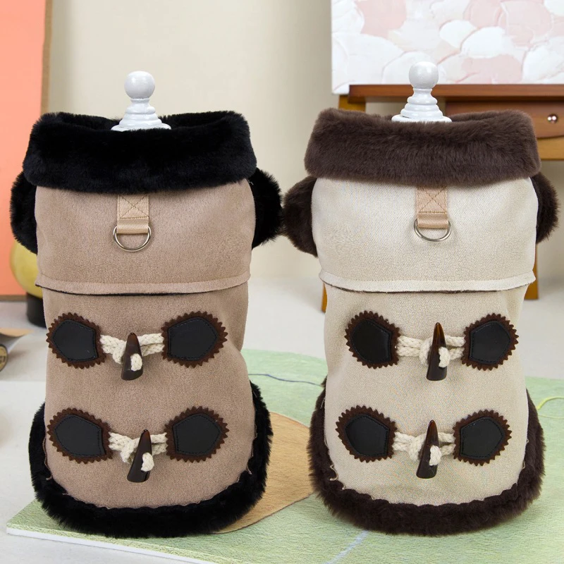 Chaqueta cálida de invierno para perros, ropa gruesa para mascotas para perros pequeños y medianos, abrigo acogedor para cachorros, ropa para Chihuahua de peluche, suministros para mascotas - imagen 4