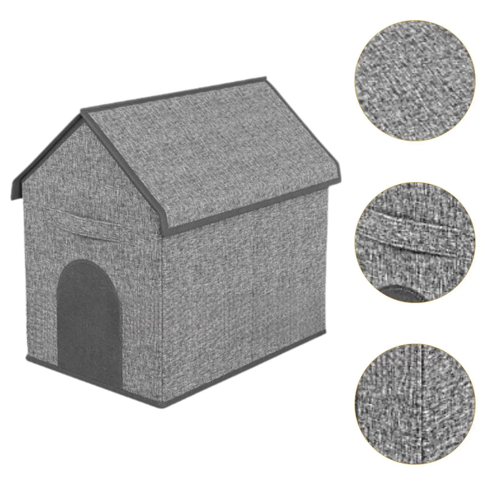 Foldable Dogs Toy Storage Basket with Handle 43x31x40cm Storage Bin Oxford Fabric