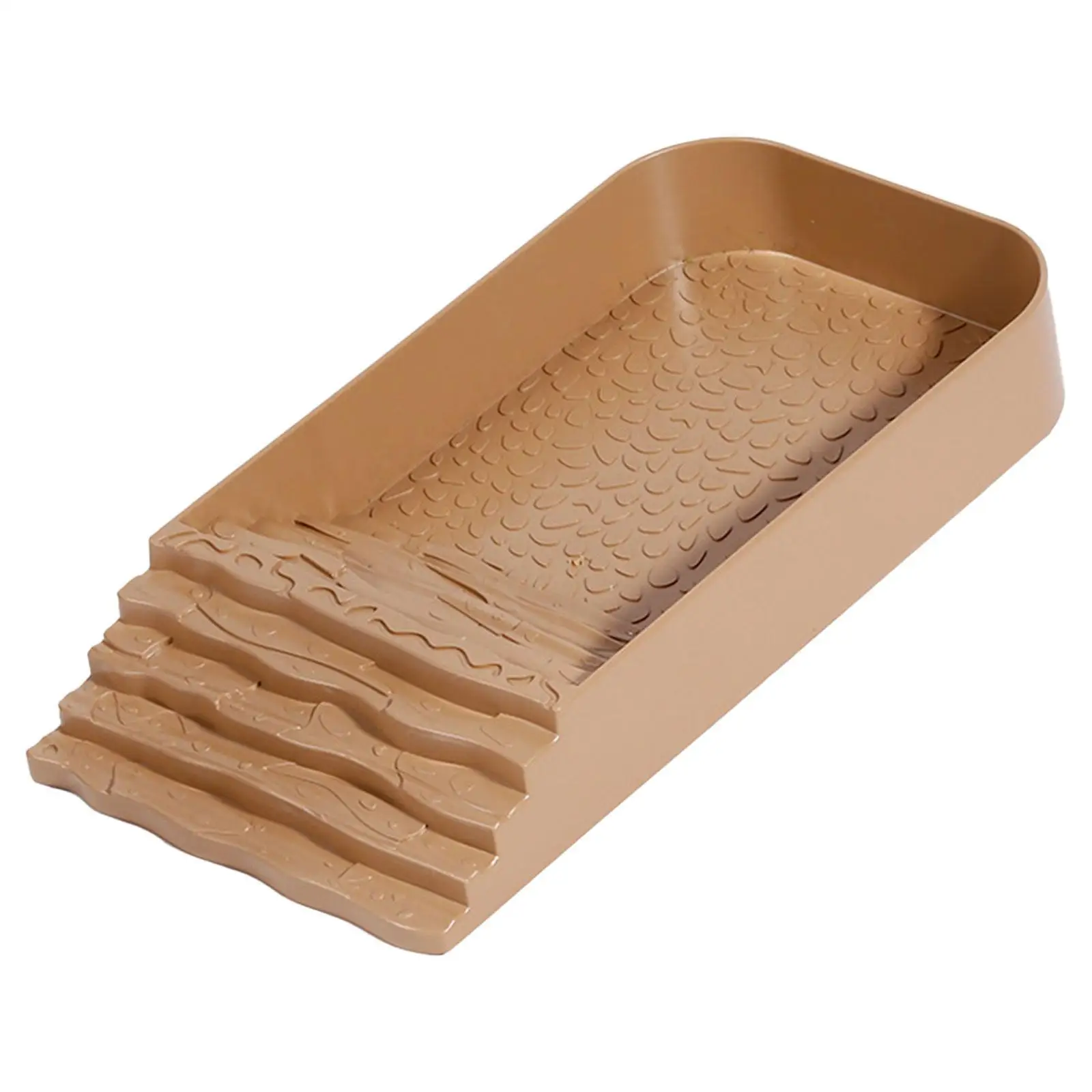 Reptile Water Dish with Ramp Lizards Habitat for Turtle Hamster Leopard