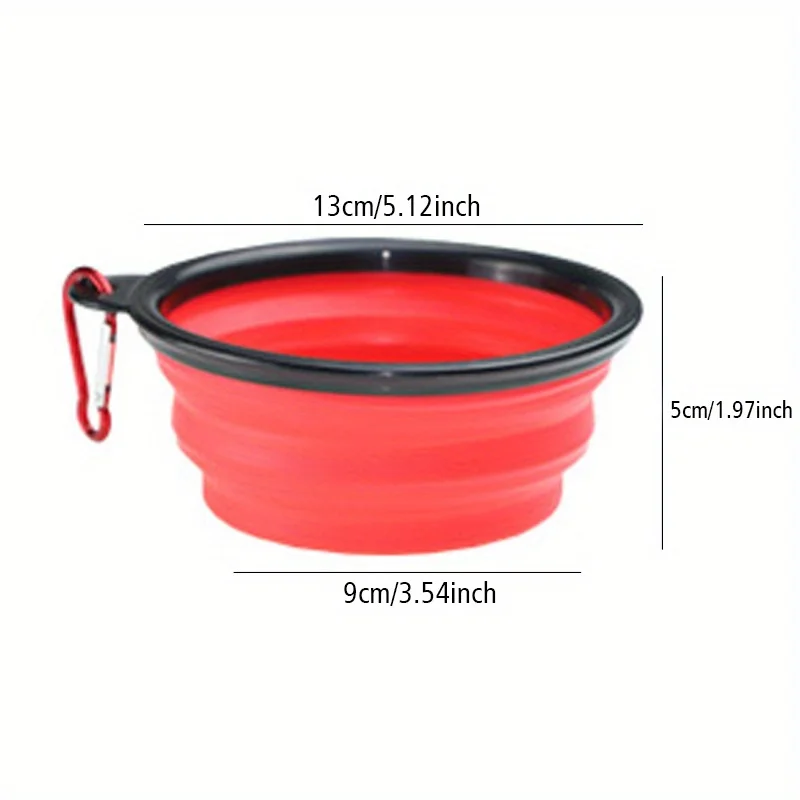 Tazón plegable de silicona para perros, portátil viaje comida y agua - imagen 5