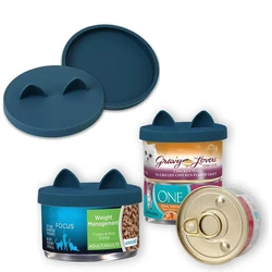 Tapa plegable para lata de comida de gatos - silicona reutilizable