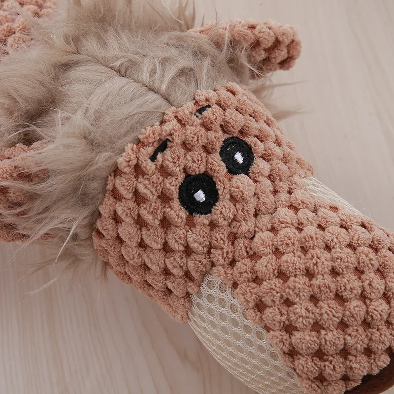 Perro de peluche de juguete, muñeca Vocal Molar resistente a las mordeduras, suministros divertidos para mascotas, juguete para perros y gatos, regalo de cumpleaños para bebés, niños y niñas - imagen 3