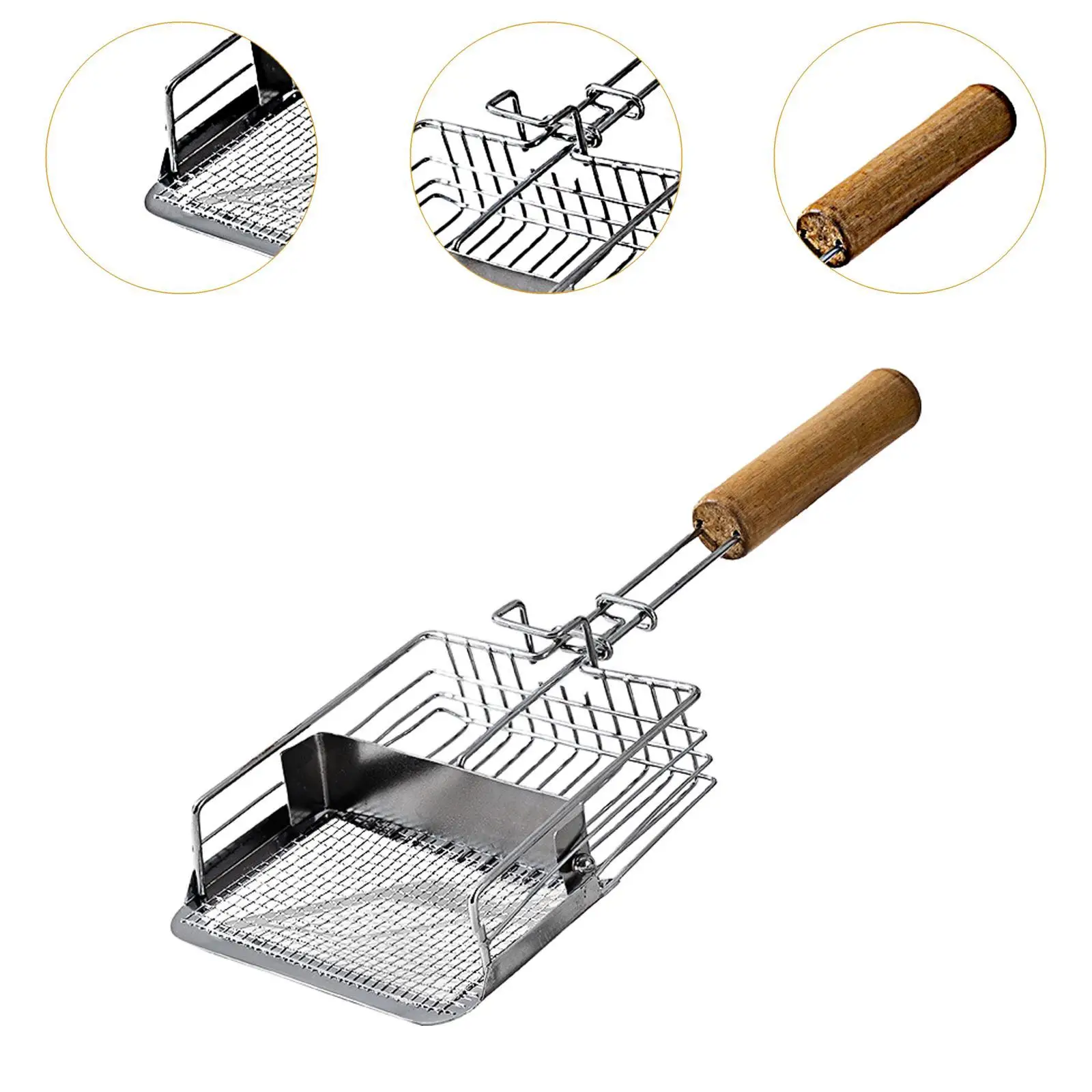 Pala de arena portátil para gatos, pala de arena de Metal para mascotas, suministros para conejos - imagen 5