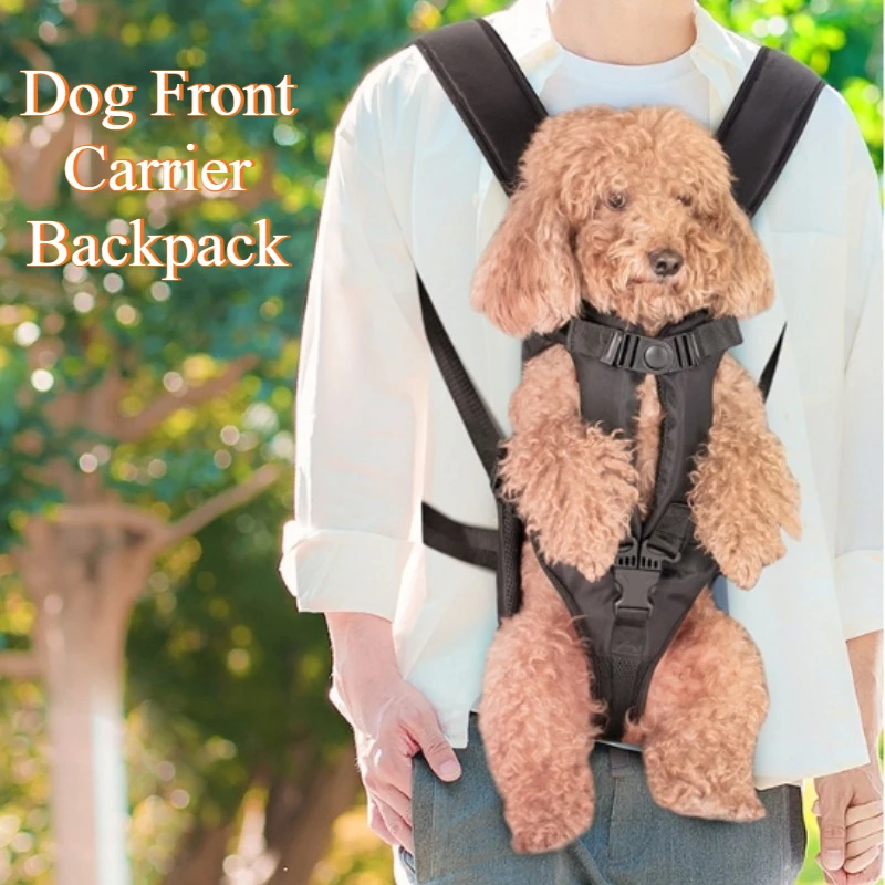 Mochila delantera para transportar mascotas, transportador manos libres para perros y gatos para perros pequeños y medianos, bolsa transpirable para viajes al aire libre - imagen 2
