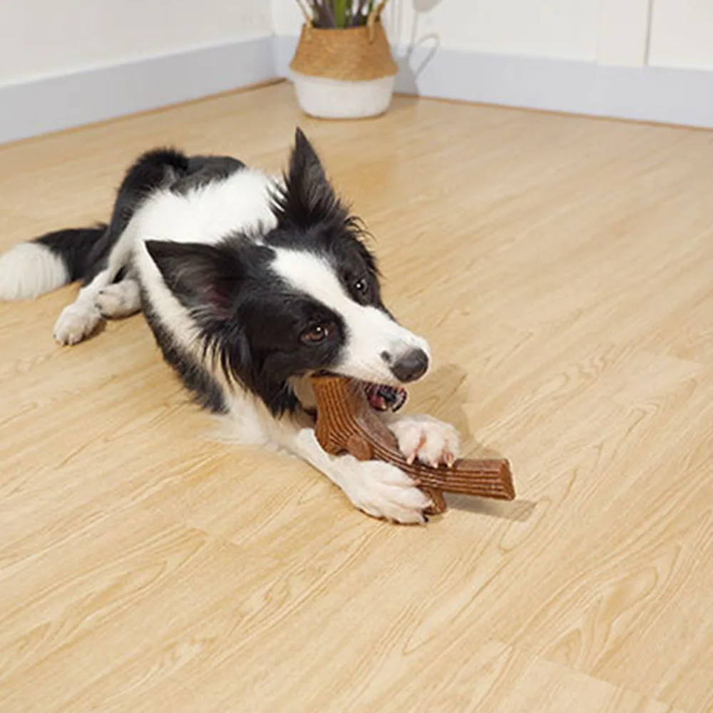 Juguete de limpieza de dientes con palo para masticar para perros, suministros duraderos y resistentes a masticar para mascotas, juguete de limpieza de dientes molares para cachorros pequeños y medianos - imagen 5
