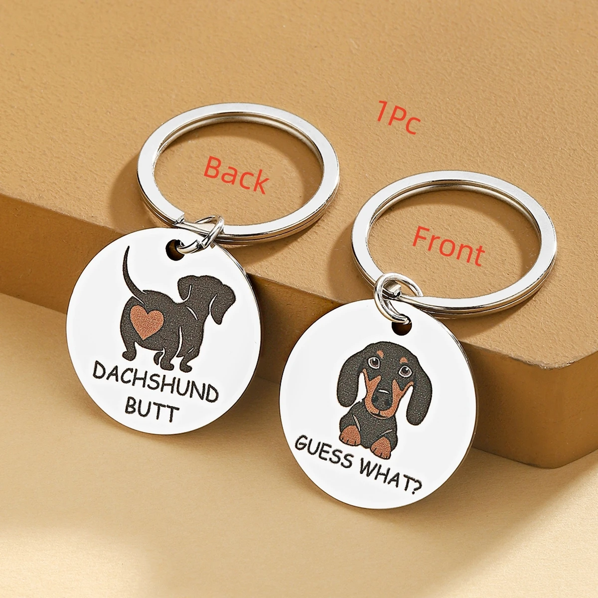 Regalo de perro salchicha llavero de perro salchicha divertido y lindo regalo de perro Weiner para mujer perro mamá papá regalo la mejor idea de regalo