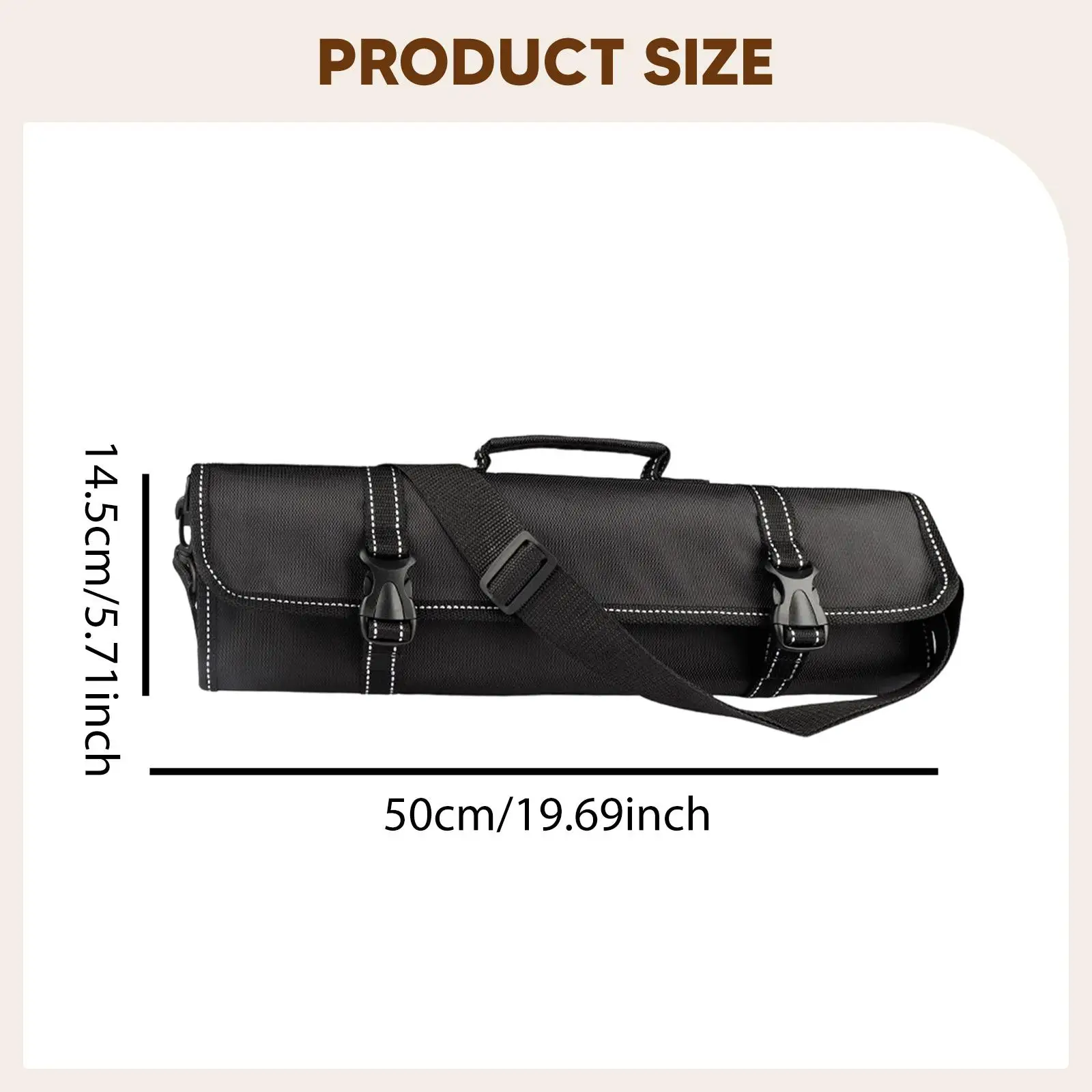 Bolsa enrollable ligera gran capacidad cuchillos peluquería perros - imagen 5