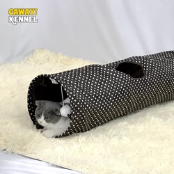 Túnel plegable para gatos y perros – juguete de ejercicio y escondite