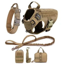 Chaleco táctico para perros - arnés y correa de entrenamiento
