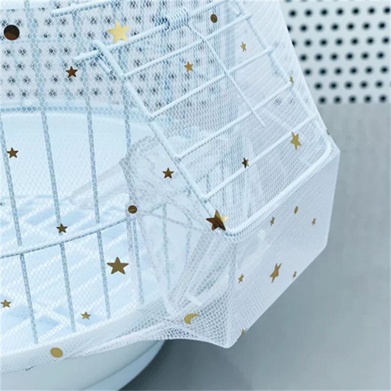 Cubierta de malla de nailon para jaula de pájaros, falda de concha, red de fácil limpieza, protector de semillas, accesorios para jaula de pájaros, malla aireada, red para jaula de pájaros y loros - imagen 4