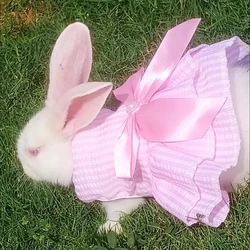 Falda de verano a rayas para perros y gatos pequeños
