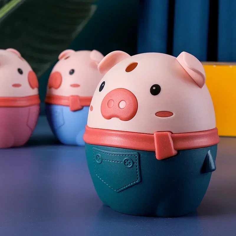 Dispensador de palillos dientes cerdito animado – Soporte mesa - imagen 3