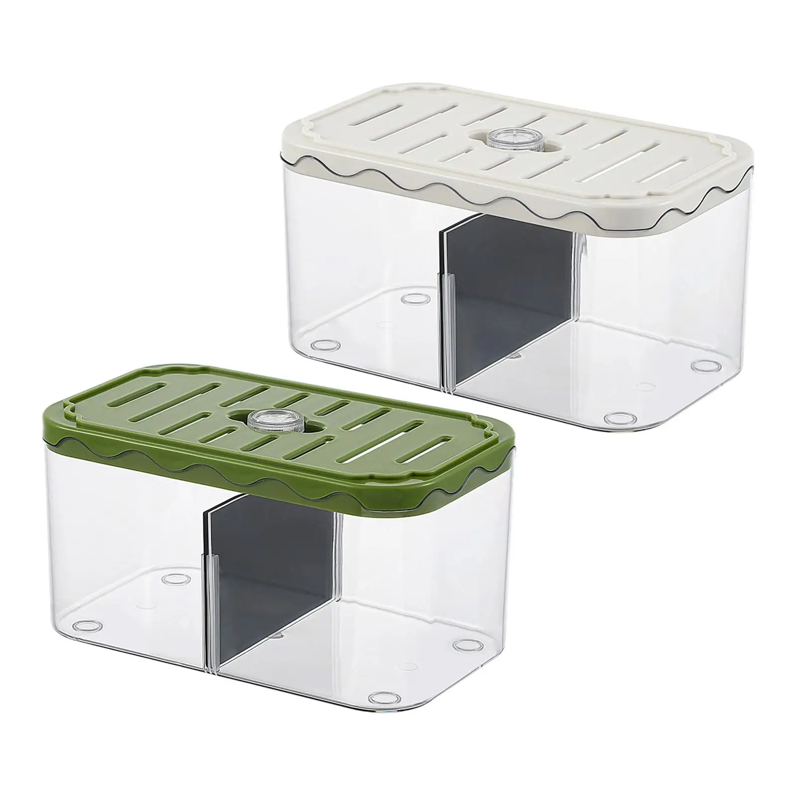 Pecera de mesa, caja de cría de acuario resistente para camarones, peces de bebé, Guppy - imagen 3