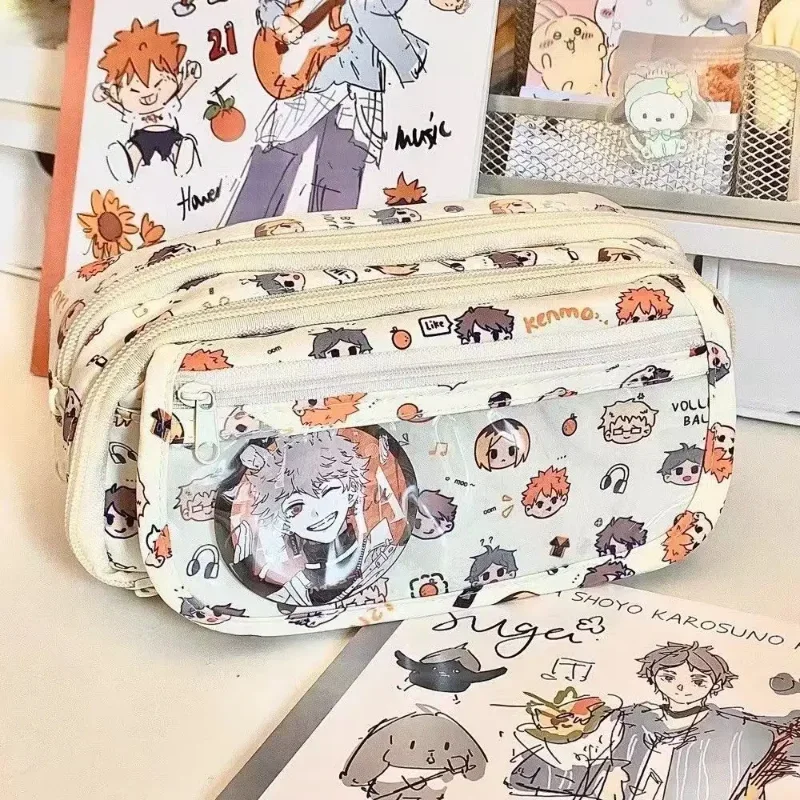 Estuche lápices Kawaii Anime Haikyuu!! para niños y estudiantes - imagen 3