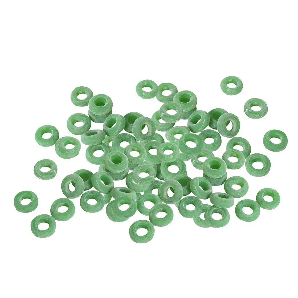 Castrating Bands Elastrator Rings 100Pcs Green Donut Calves Goats Sheep Lamb
