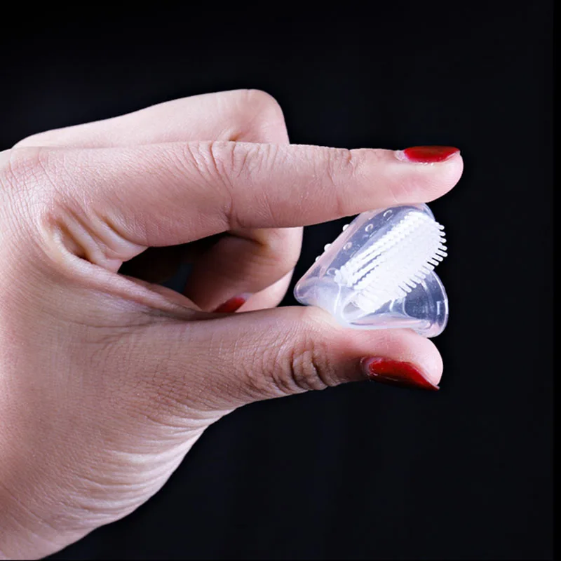 Cunas de silicona para dedos para mascotas, cepillo de dientes para gatos, perros, cepillado, accesorios para perros, productos de limpieza bucal para dientes de mascotas, además de Perros - imagen 3