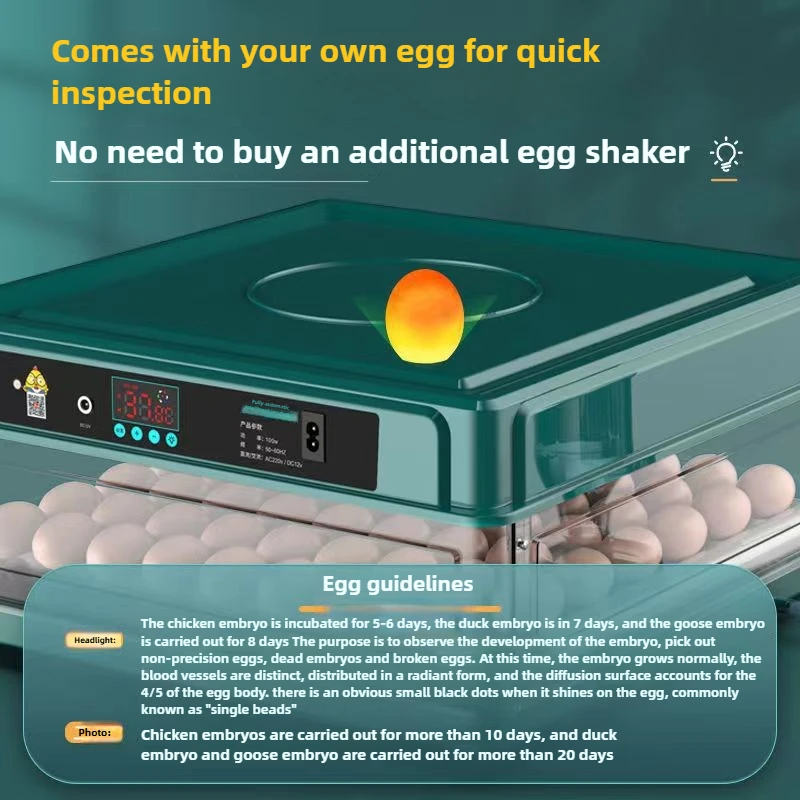 Nuevo Incubadora automática de huevos de gallina y rutina para el hogar, suministros para animales de granja - imagen 4