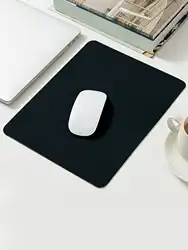 Alfombrilla de ratón minimalista de cuero de Color sólido, antideslizante, impermeable, para oficina y hogar, 1 ud.