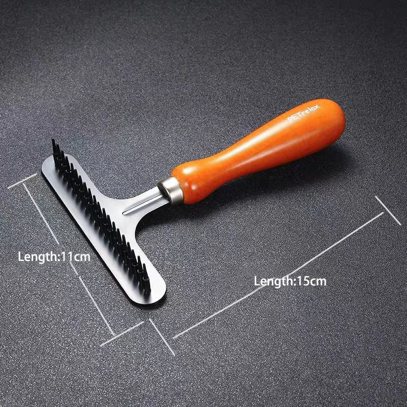 Herramienta de deshedding de madera de pelo largo y corto para mascotas, rastrillo de pelo de perro, herramienta de deshedding para perros y gatos, rastrillo de aseo para mascotas - imagen 5
