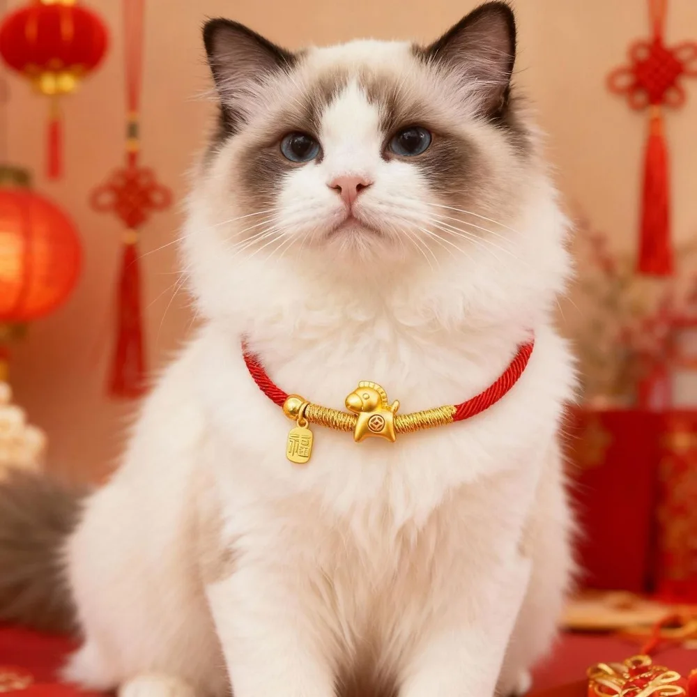 Collar Año Nuevo Chino 2026 del Caballo para gatitos y perritos - imagen 4