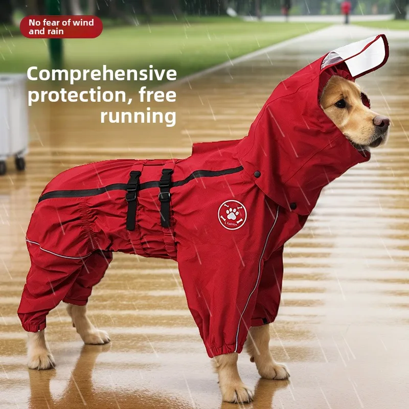 Chubasquero impermeable con capucha para perros grandes – Disfraz
