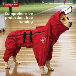 Chubasquero impermeable con capucha para perros grandes – Disfraz