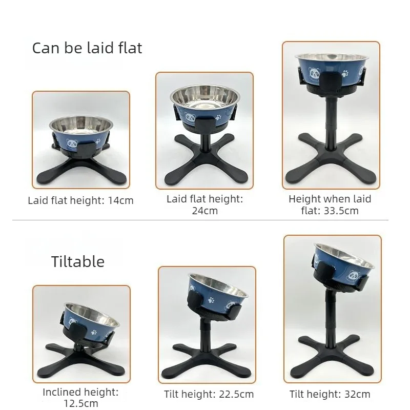 Soporte regulable antideslizante para cuenco de perro - imagen 4