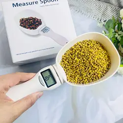 Báscula de alimentos para mascotas con LCD de precisión perros y gatos