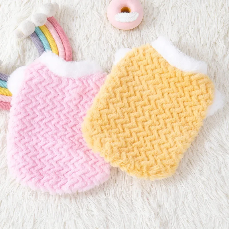 Suéter con giros de masa frita para mascotas, abrigo para perros, Top cálido, suéter de dos pies, ropa para cachorros de oso pequeño, otoño e invierno - imagen 3