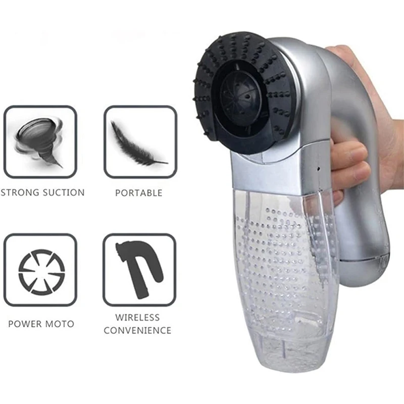 Removedor de pelo eléctrico para mascotas, aspiradora de aseo, eliminador de pelo, recortador, herramientas de limpieza para perros, cachorros y gatos - imagen 3