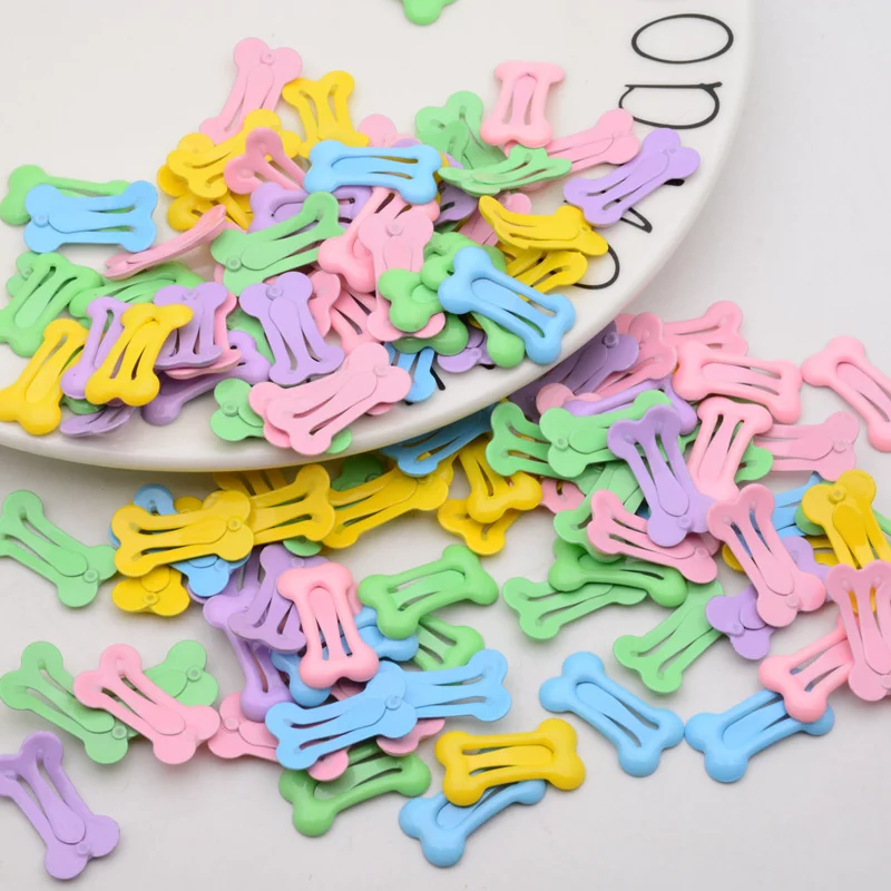 Horquilla para mascotas, pinzas para el pelo con forma de hueso para perros y cachorros, cuidado del cabello para gatitos, decoración para el cabello para cachorros, suministros para mascotas de Color aleatorio - imagen 2