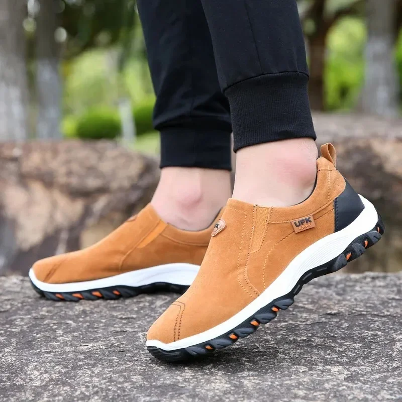 Zapatillas de deporte al aire libre para hombre, zapatos para caminar, zapatos cómodos para calzado masculino, zapatos de escalada y senderismo para hombre - imagen 3