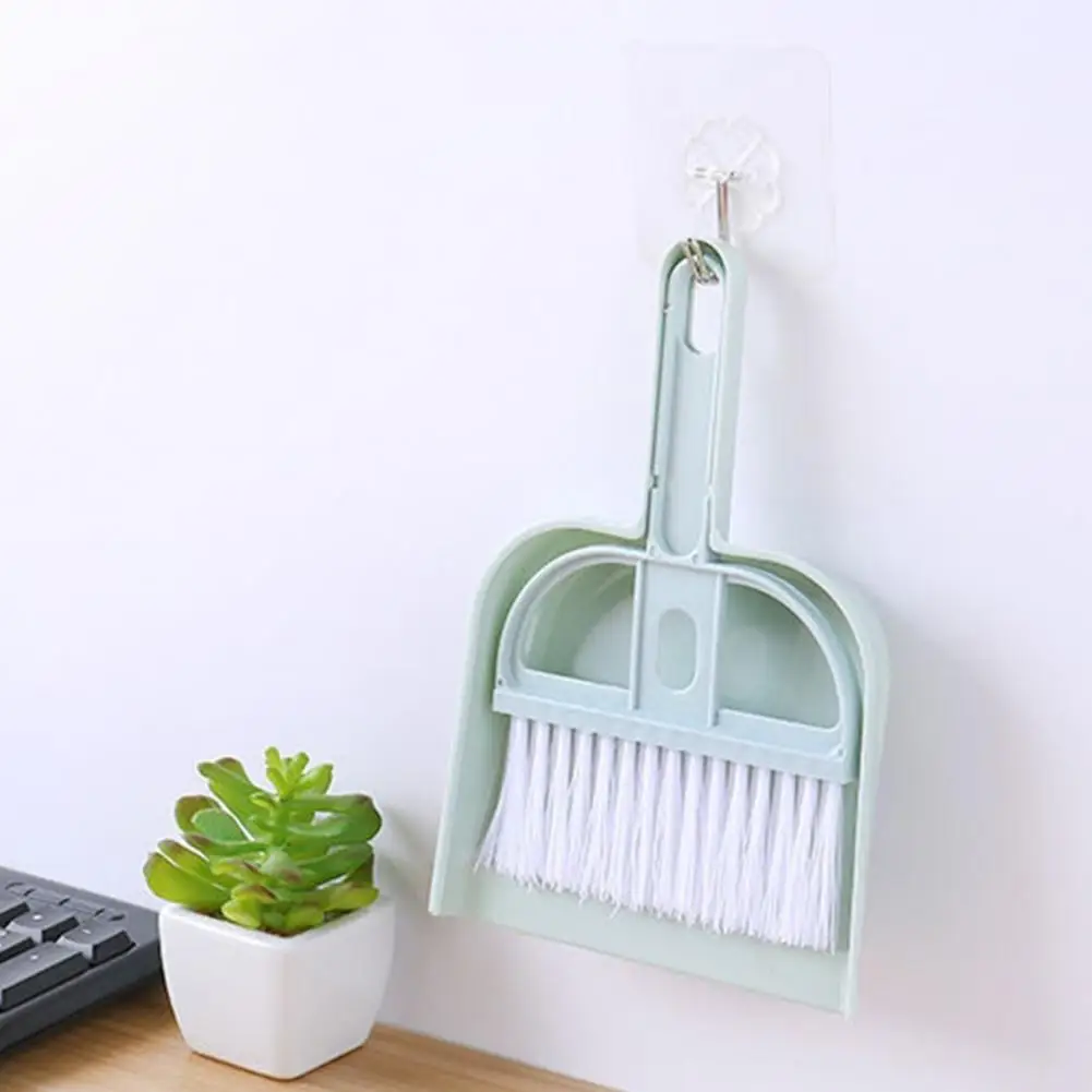 Juego de recogedor de polvo para mascotas pequeñas, Mini escoba, suave, compacta, portátil, barra elevada, Herramientas de limpieza de cocina ligeras, suministros para mascotas - imagen 3