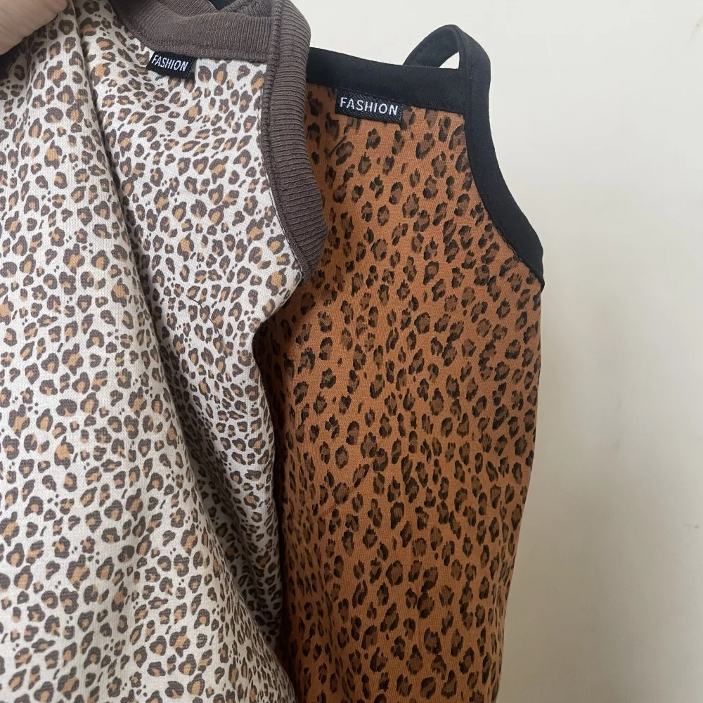 Camisola de leopardo de moda para gato en verano Chaleco de algodón marrón suave para Sphynx Cat Ropa de estar por casa caqui sin mangas para Devon Rex - imagen 3