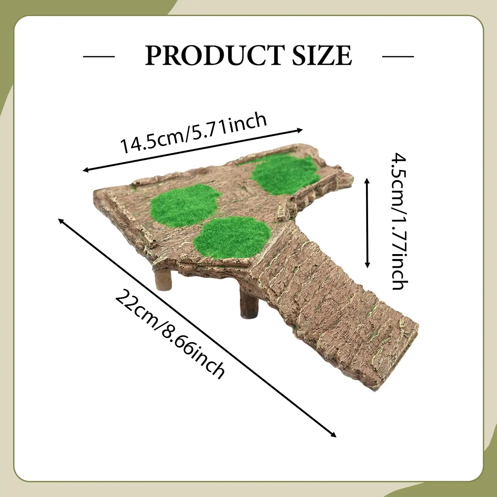 Turtle Basking Platform Resin Aquarium Decoration for Lizards Iguanas Geckos