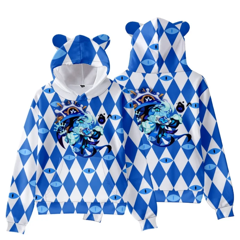 Cookie Run: Kingdom Shadow Milk Cookie Cosplay Sudadera con capucha Anime disfraz de dibujos animados Kawaii sudadera chaqueta abrigo hombres mujeres Top regalo - imagen 5